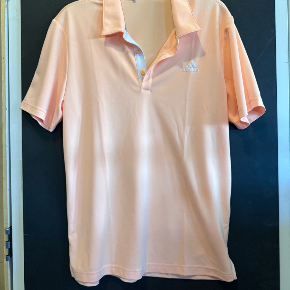 Adidas Men's Light Peach Polo Shirt